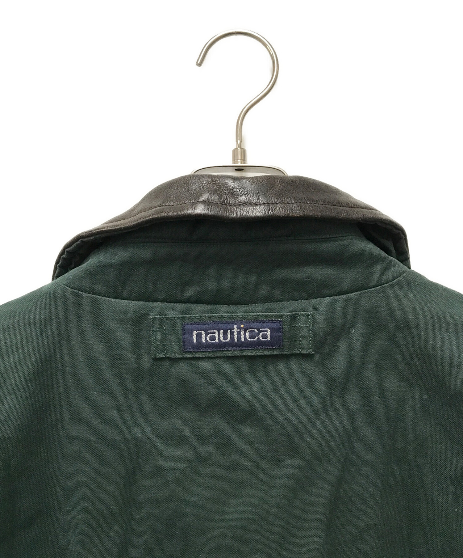中古・古着通販】NAUTICA (ノーティカ) 襟レザーハンティング