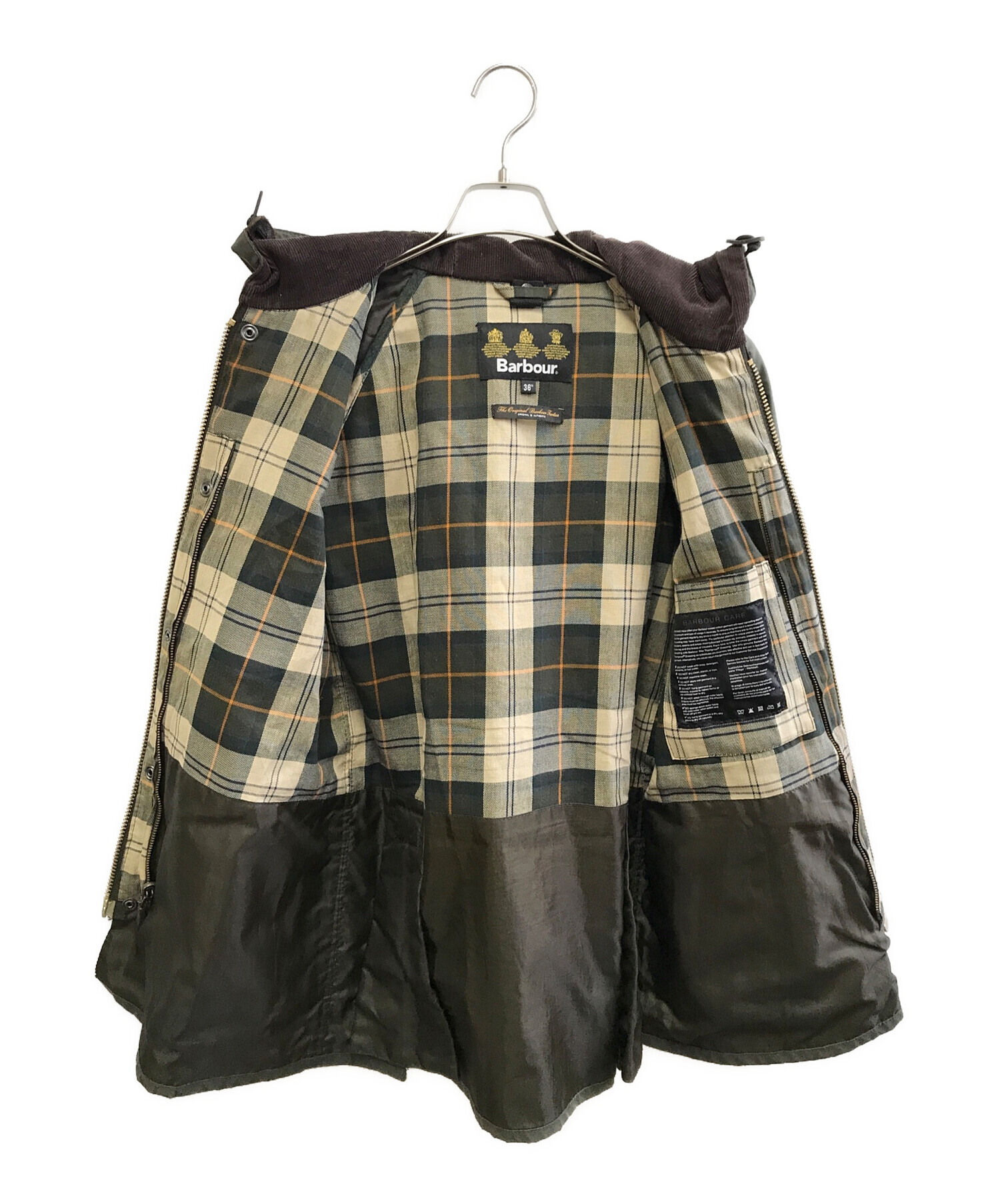 中古・古着通販】Barbour (バブアー) ビデイルフーディ カーキ サイズ