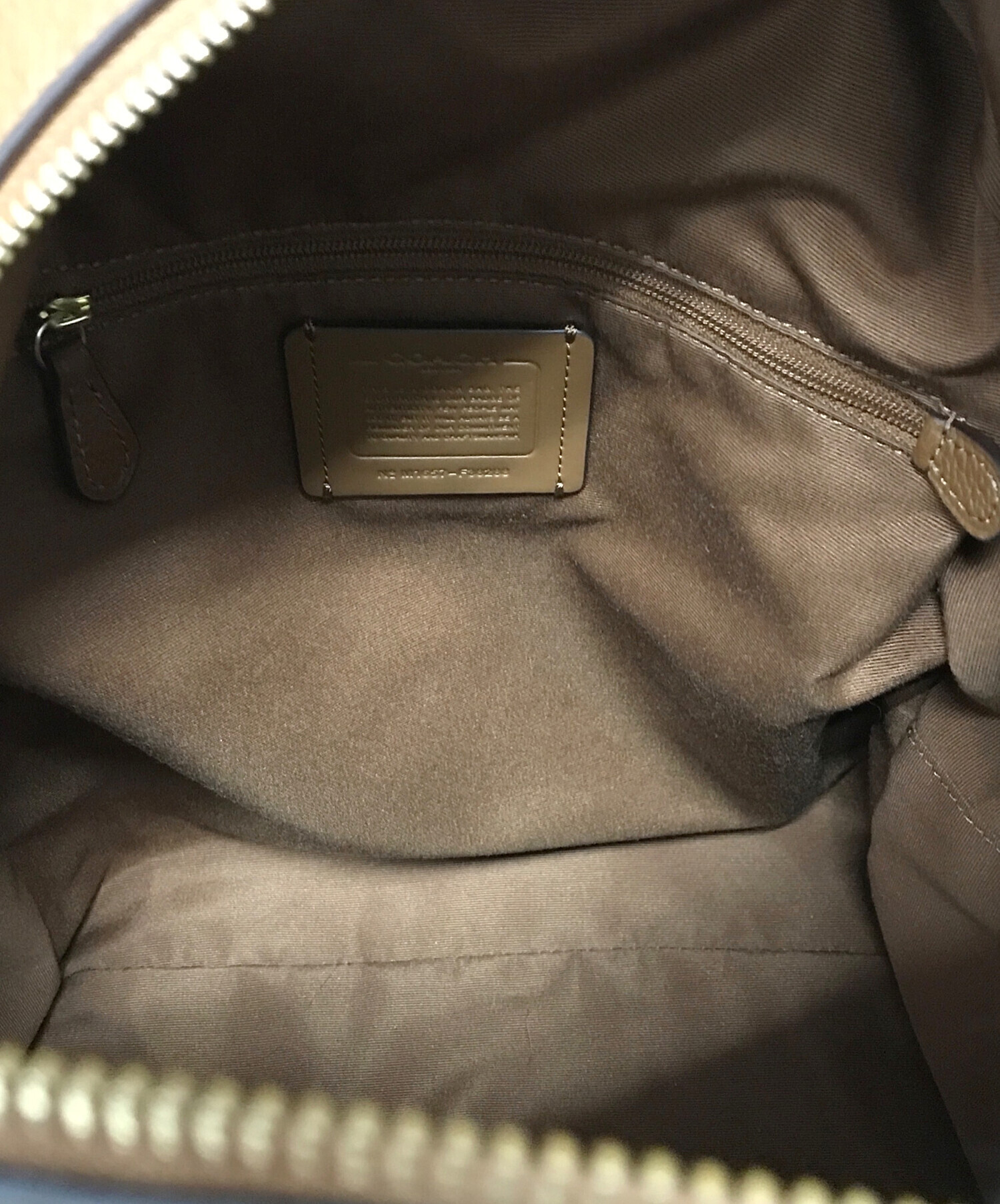 中古・古着通販】COACH (コーチ) レザーリュック ブラウン｜ブランド