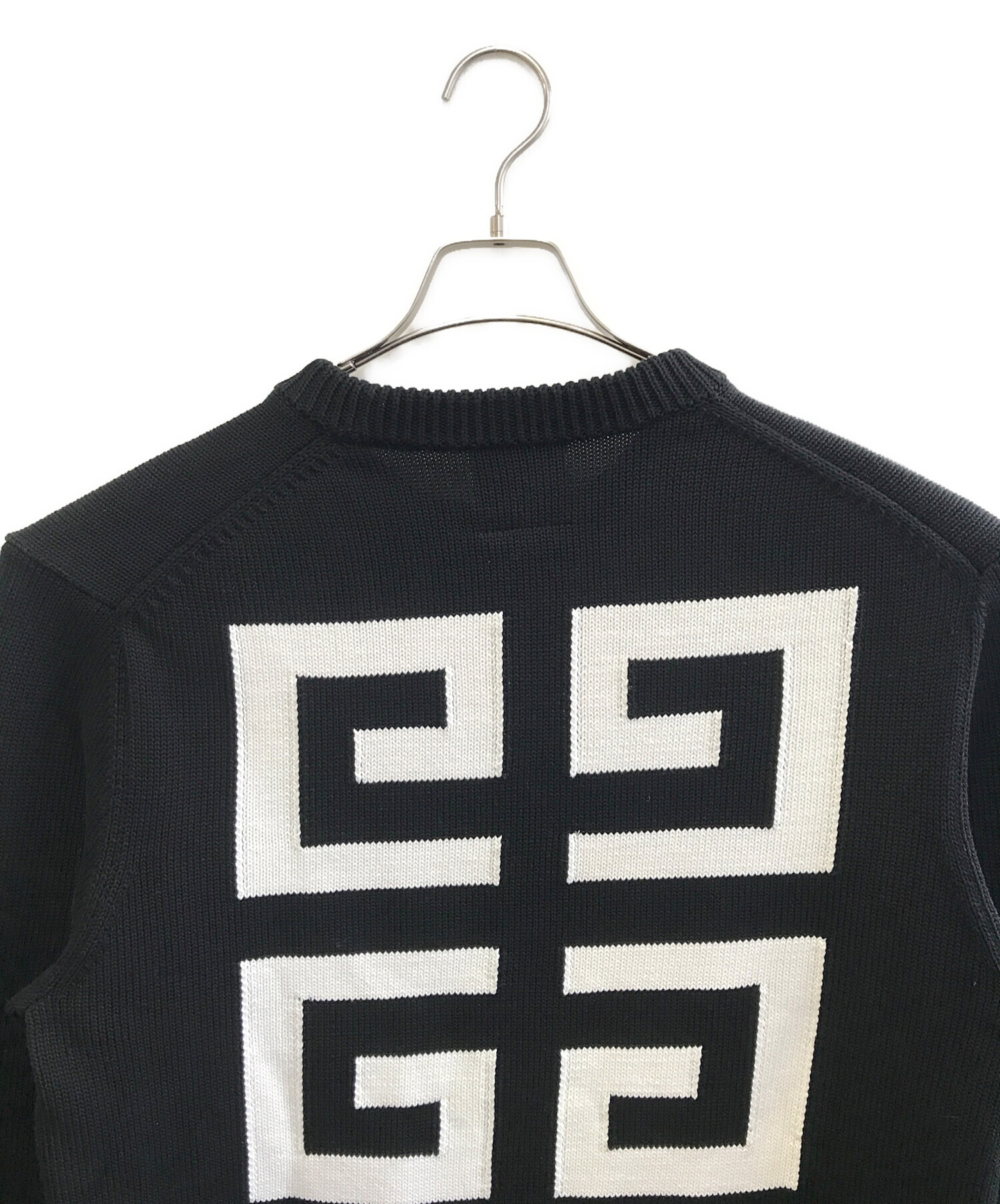 中古・古着通販】GIVENCHY (ジバンシィ) プルオーバーニット ブラック 