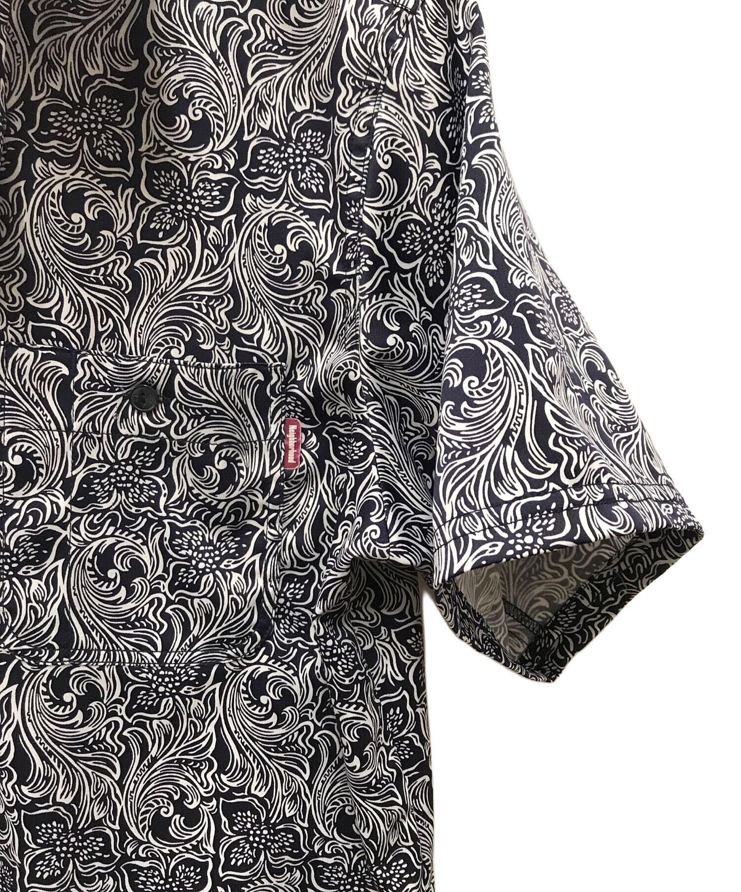 中古・古着通販】NEIGHBORHOOD (ネイバーフッド) S/S総柄シャツ ブルー 