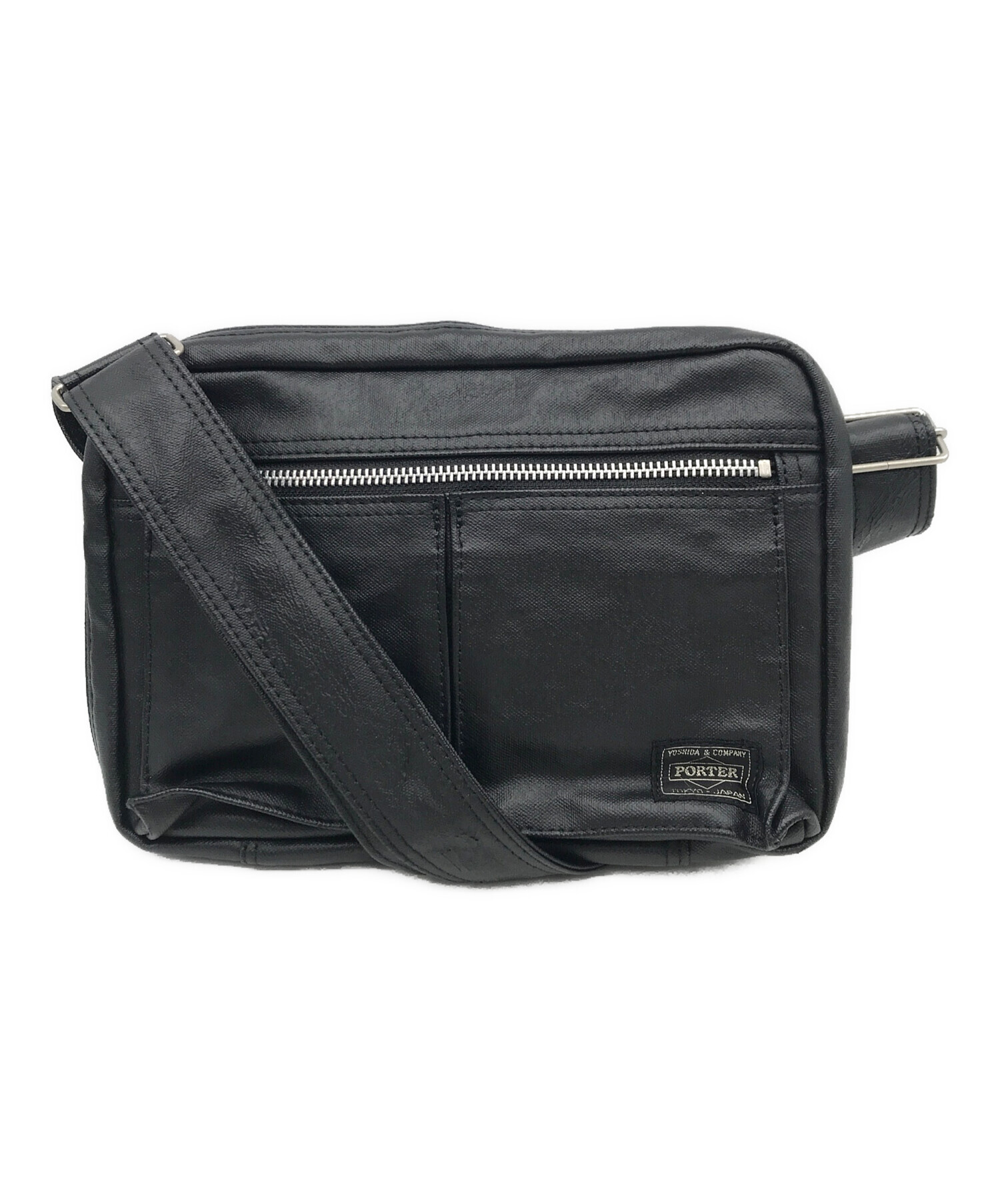 新品未使用　PORTER ブラック ショルダーバッグ 中古・古着通販】PORTER (ポーター) ショルダーバッグ ブラック