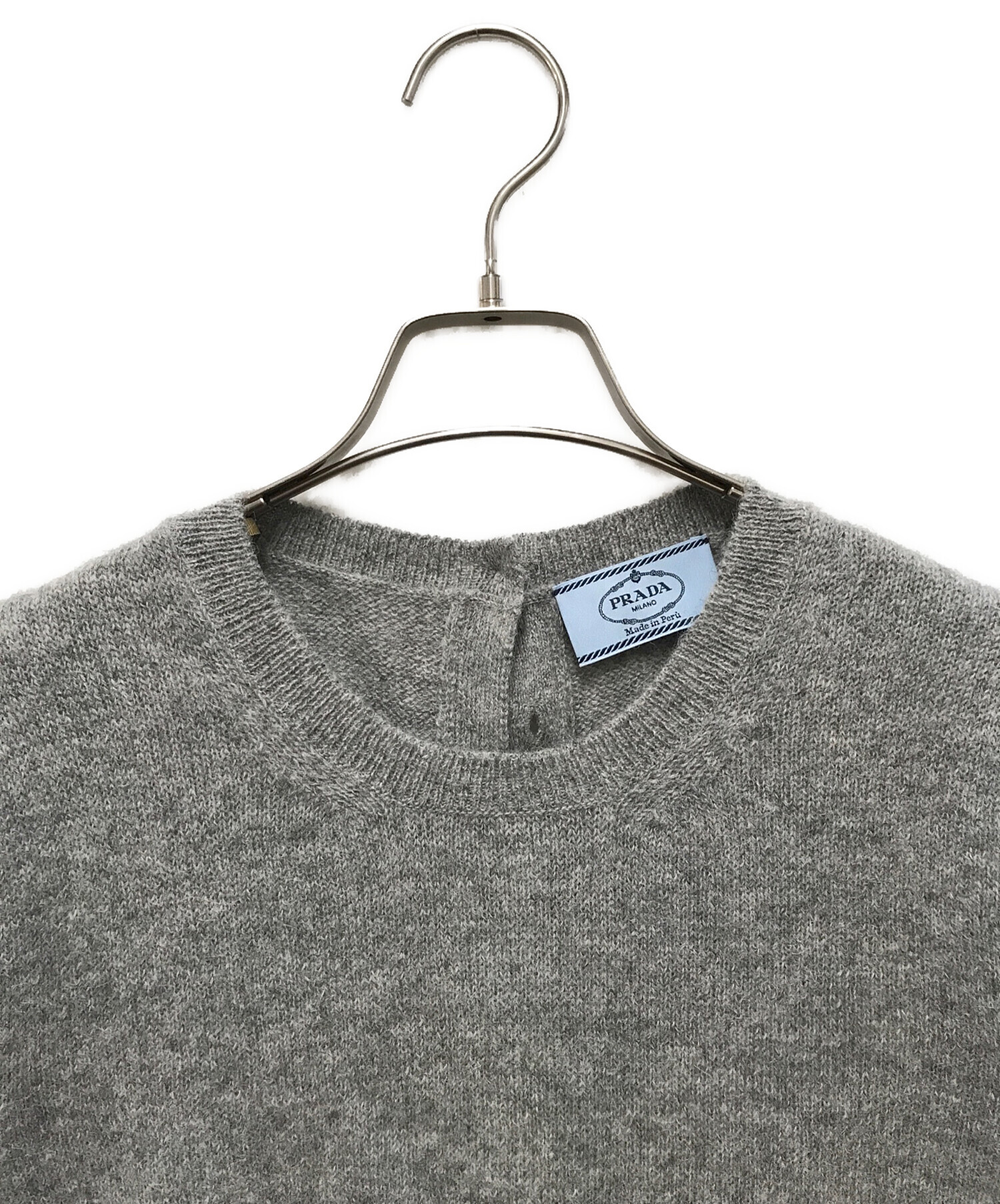 プラダ　半袖ニット 中古・古着通販】PRADA (プラダ) 半袖ニット グレー サイズ:42