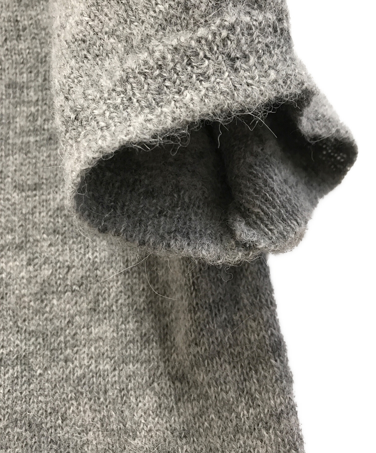 中古・古着通販】PRADA (プラダ) 半袖ニット グレー サイズ:42