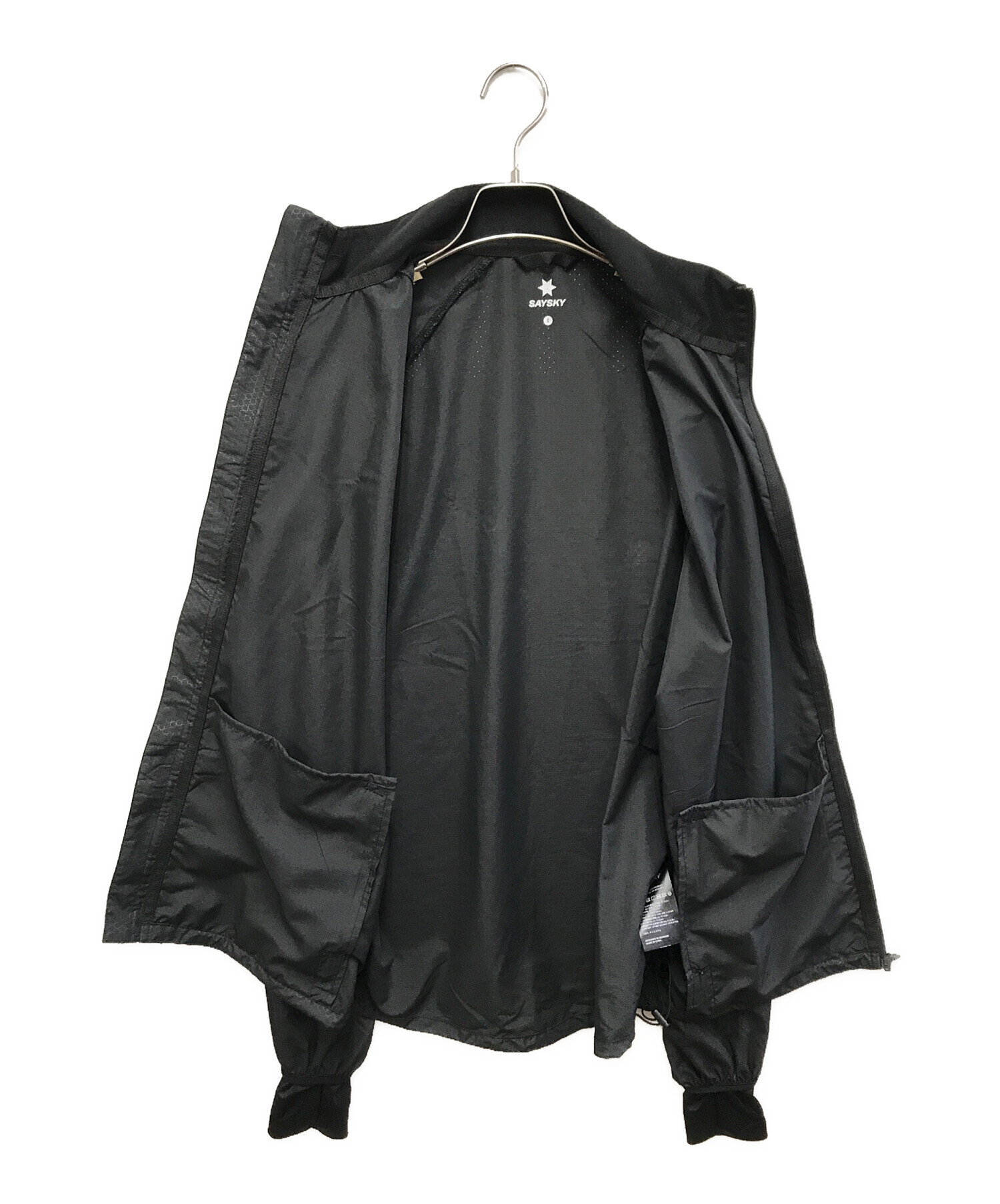 中古・古着通販】SAYSKY (セイスカイ) ナイロンジャケット ブラック 