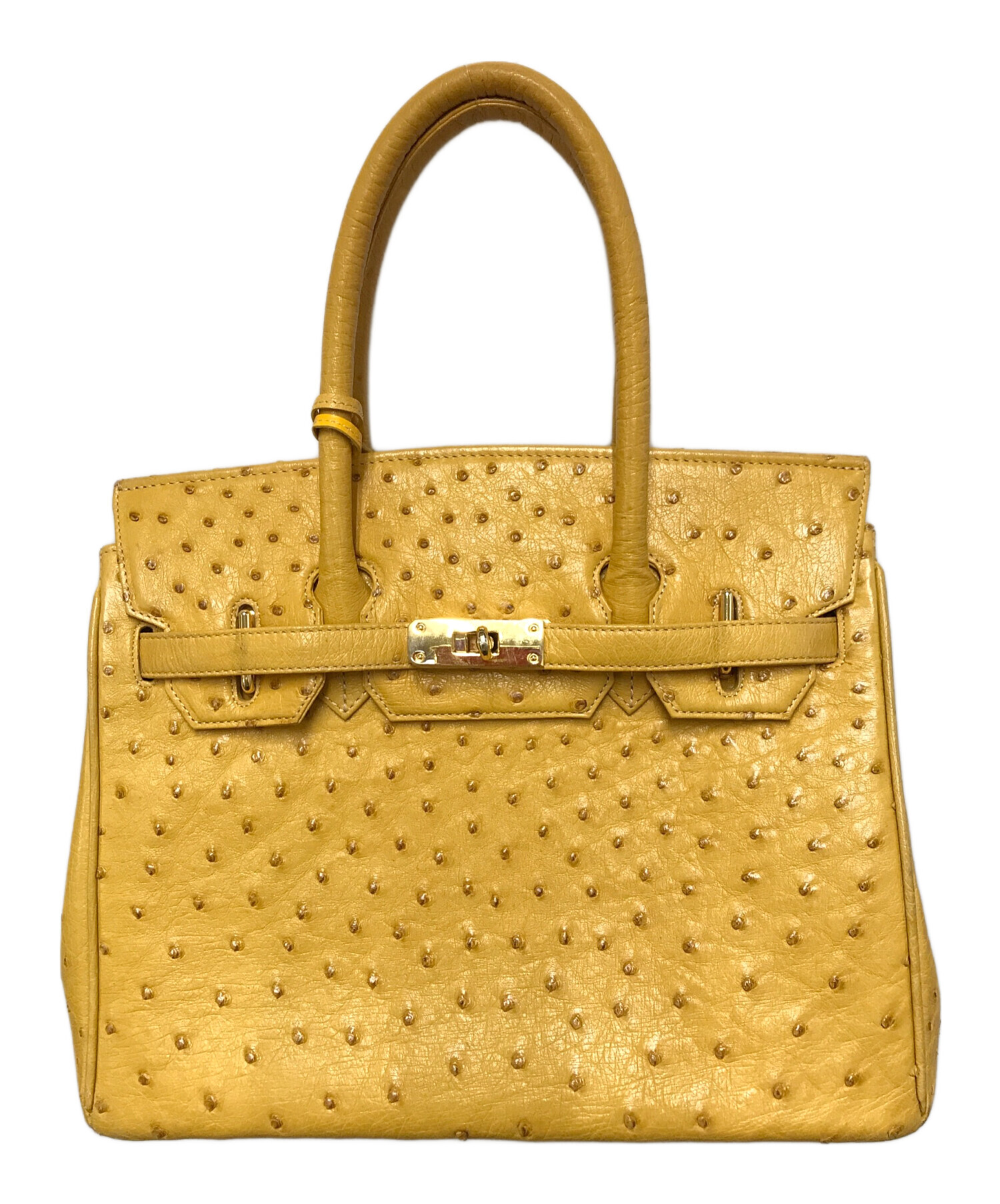 中古・古着通販】cara cara (カラカラ) オーストリッチハンドバッグ