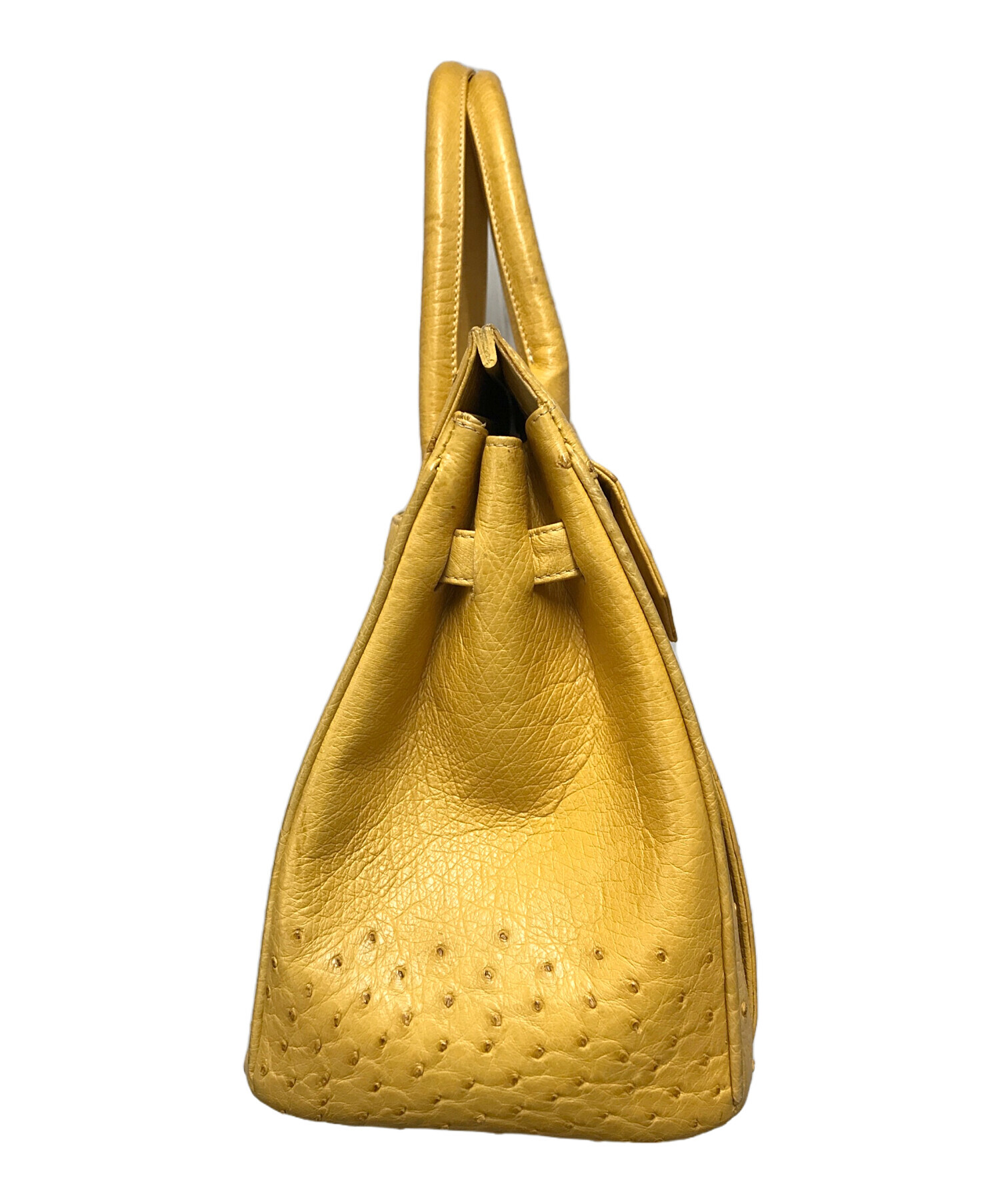 中古・古着通販】cara cara (カラカラ) オーストリッチハンドバッグ