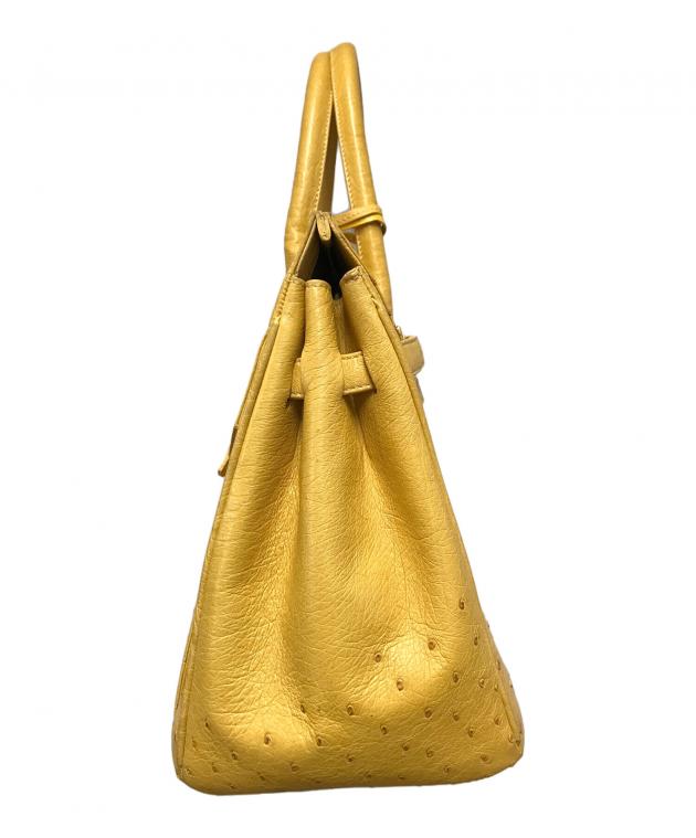 中古・古着通販】cara cara (カラカラ) オーストリッチハンドバッグ