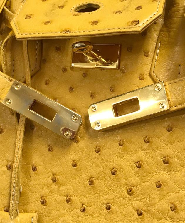 中古・古着通販】cara cara (カラカラ) オーストリッチハンドバッグ