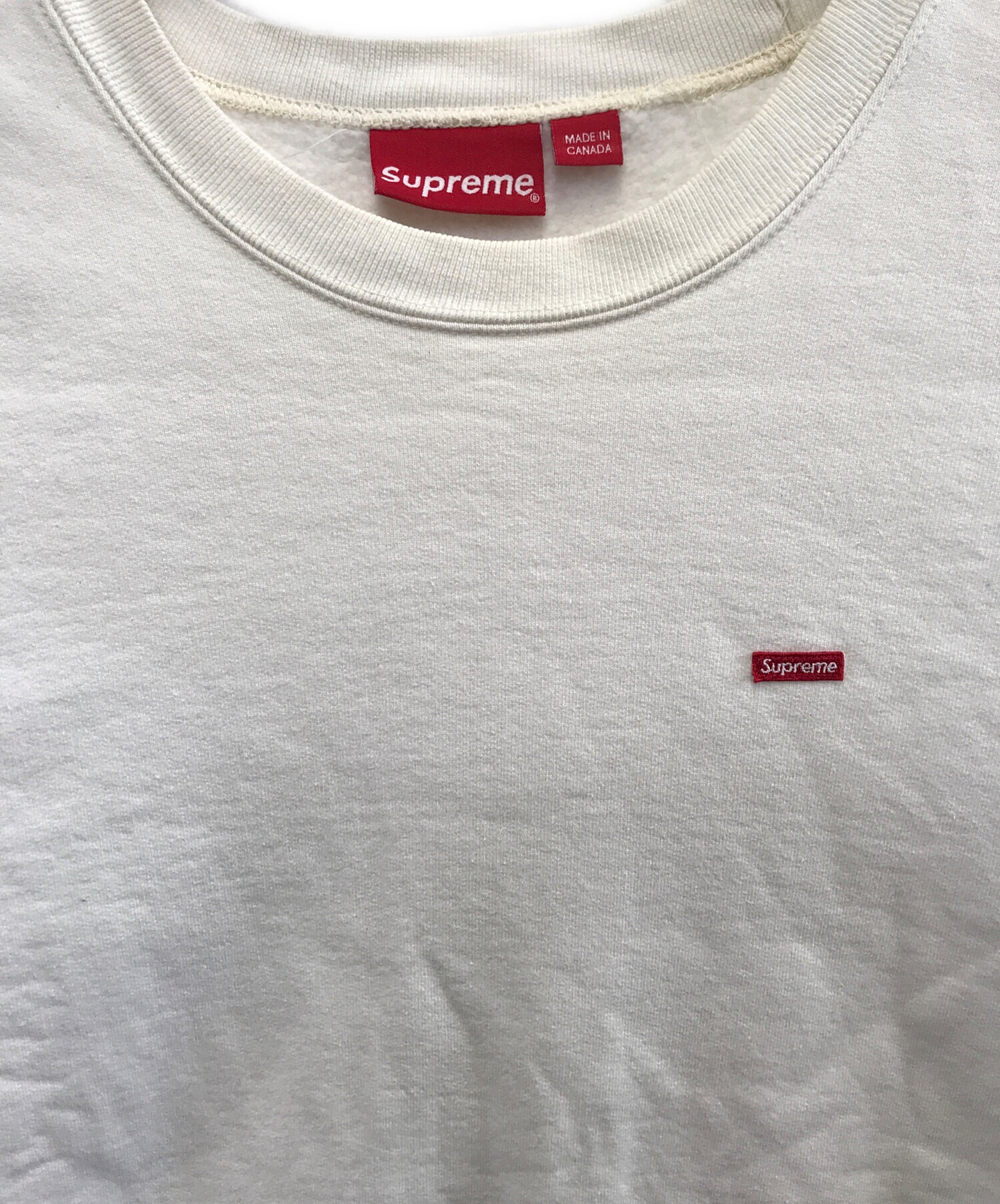 中古・古着通販】SUPREME (シュプリーム) スウェット ホワイト サイズ 