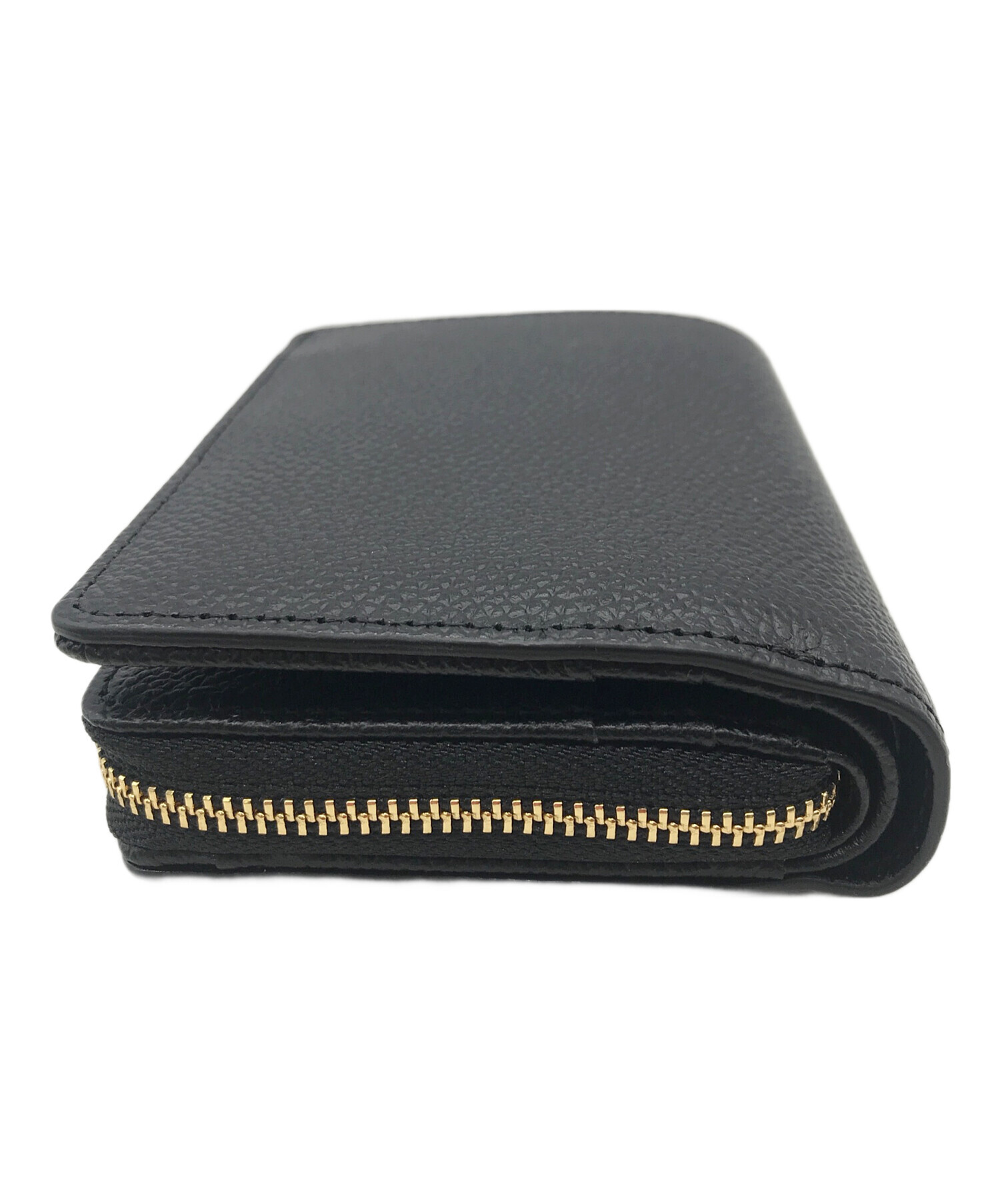 ピュアシュリンクレザー ミディアムウォレット ブラック ピュアシュリンクレザー ミディアムウォレット ブラック – HushTug