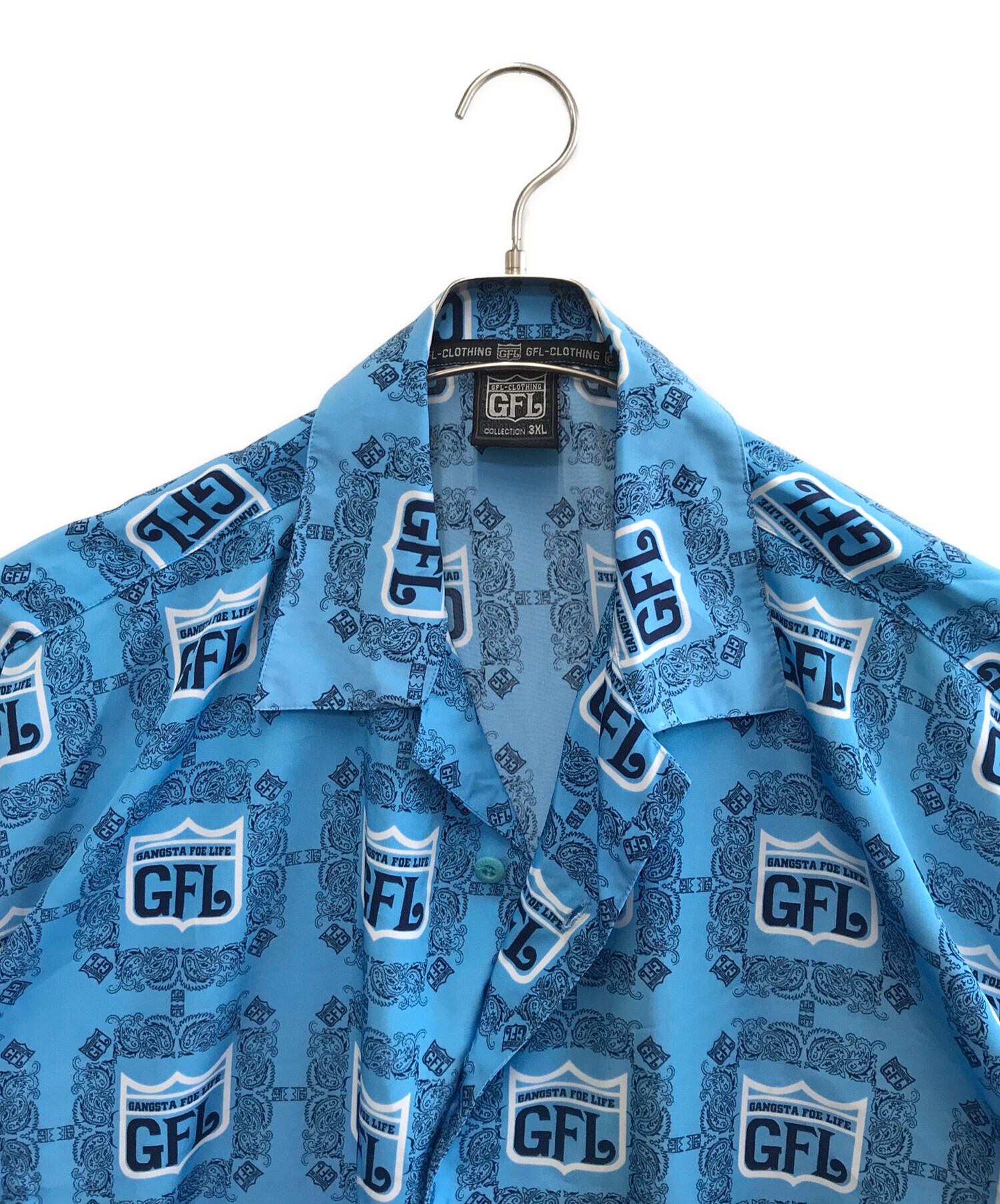 中古・古着通販】GFL (ジーエフエル) 長袖シャツ ブルー サイズ:3XL
