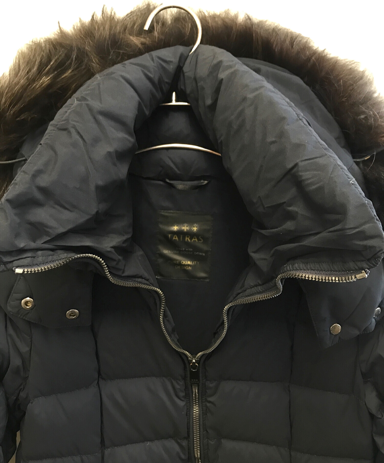 中古・古着通販】TATRAS (タトラス) ダウンコート ネイビー サイズ:01 