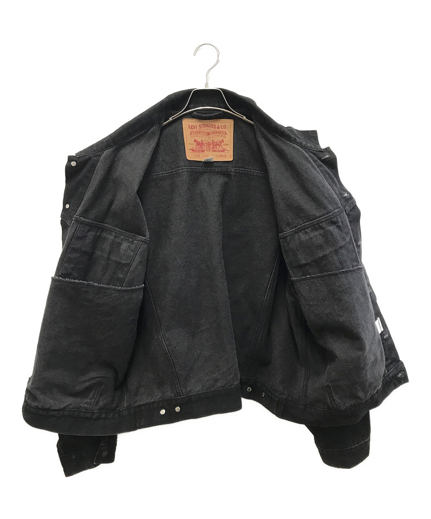 中古・古着通販】LEVI'S (リーバイス) 90'sデニムジャケット ブラック