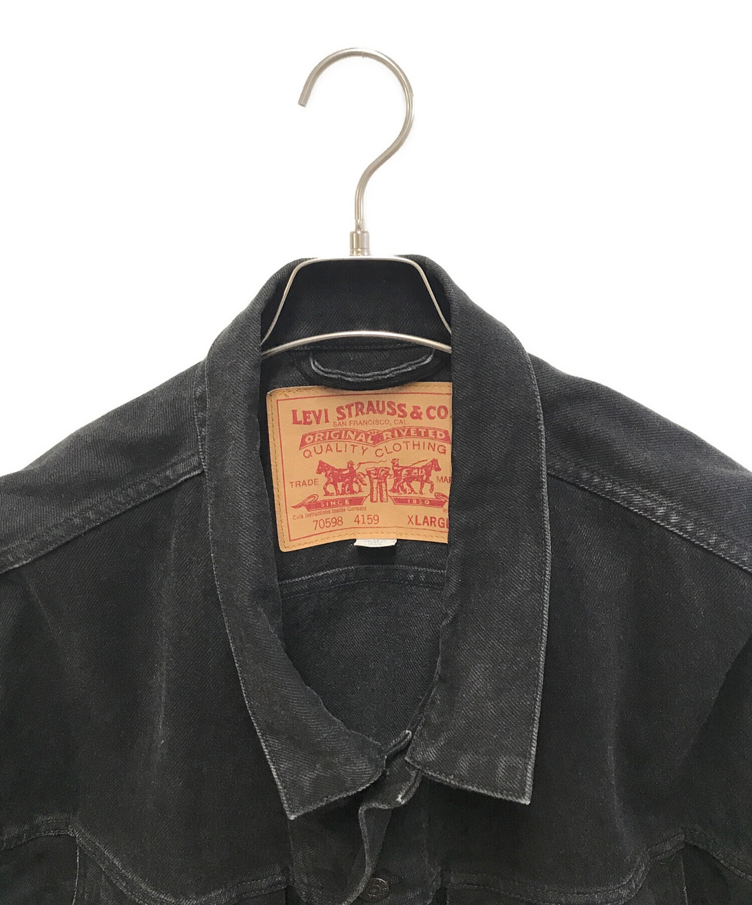 中古・古着通販】LEVI'S (リーバイス) 90'sデニムジャケット ブラック