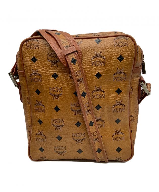 MCM ブラウンレザーショルダーバッグ MCM ブラウンレザーショルダーバッグ