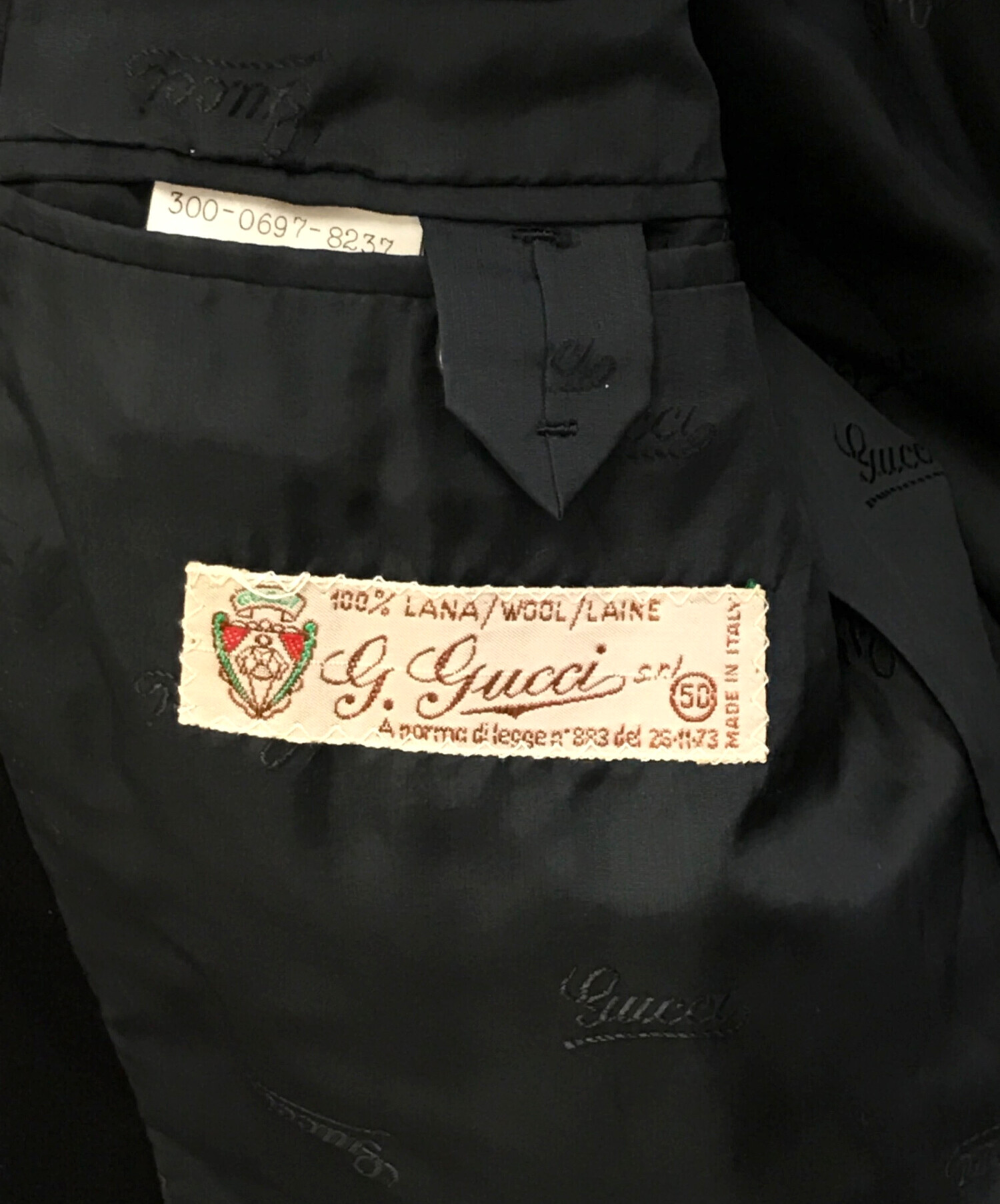 中古・古着通販】GUCCI (グッチ) タキシード ブラック サイズ:50 