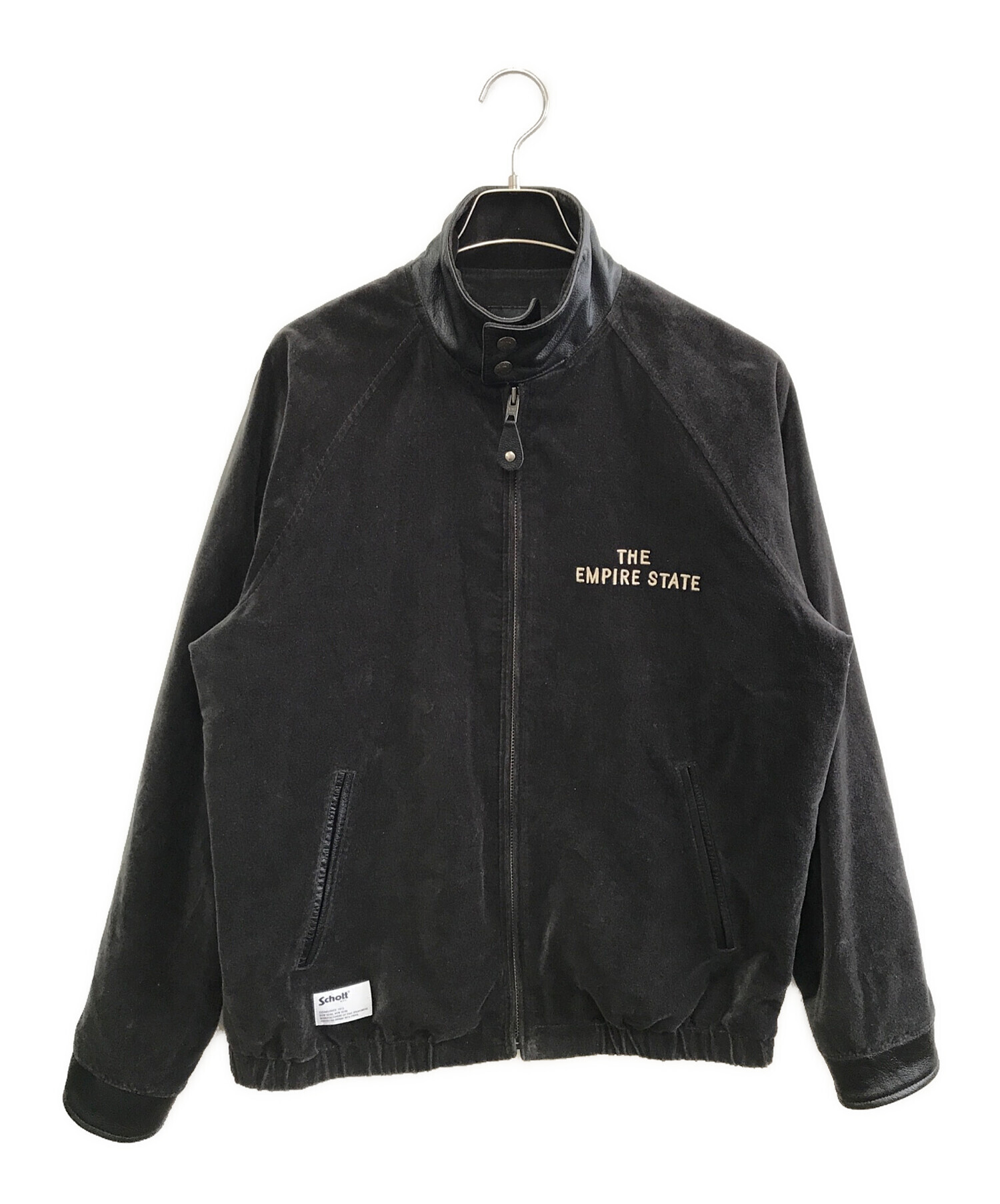 ジャケット・アウター Schott LEATHER COMBI SOUVENIR JACKET 中古・古着通販】Schott (ショット) LEATHER COMBI SOUVENIR JACKET