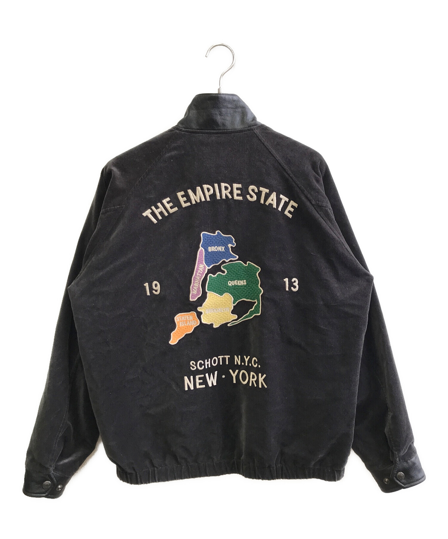 ジャケット・アウター Schott LEATHER COMBI SOUVENIR JACKET schott（ショット）の「Schott/ショット/LEATHER COMBI SOUVENIR