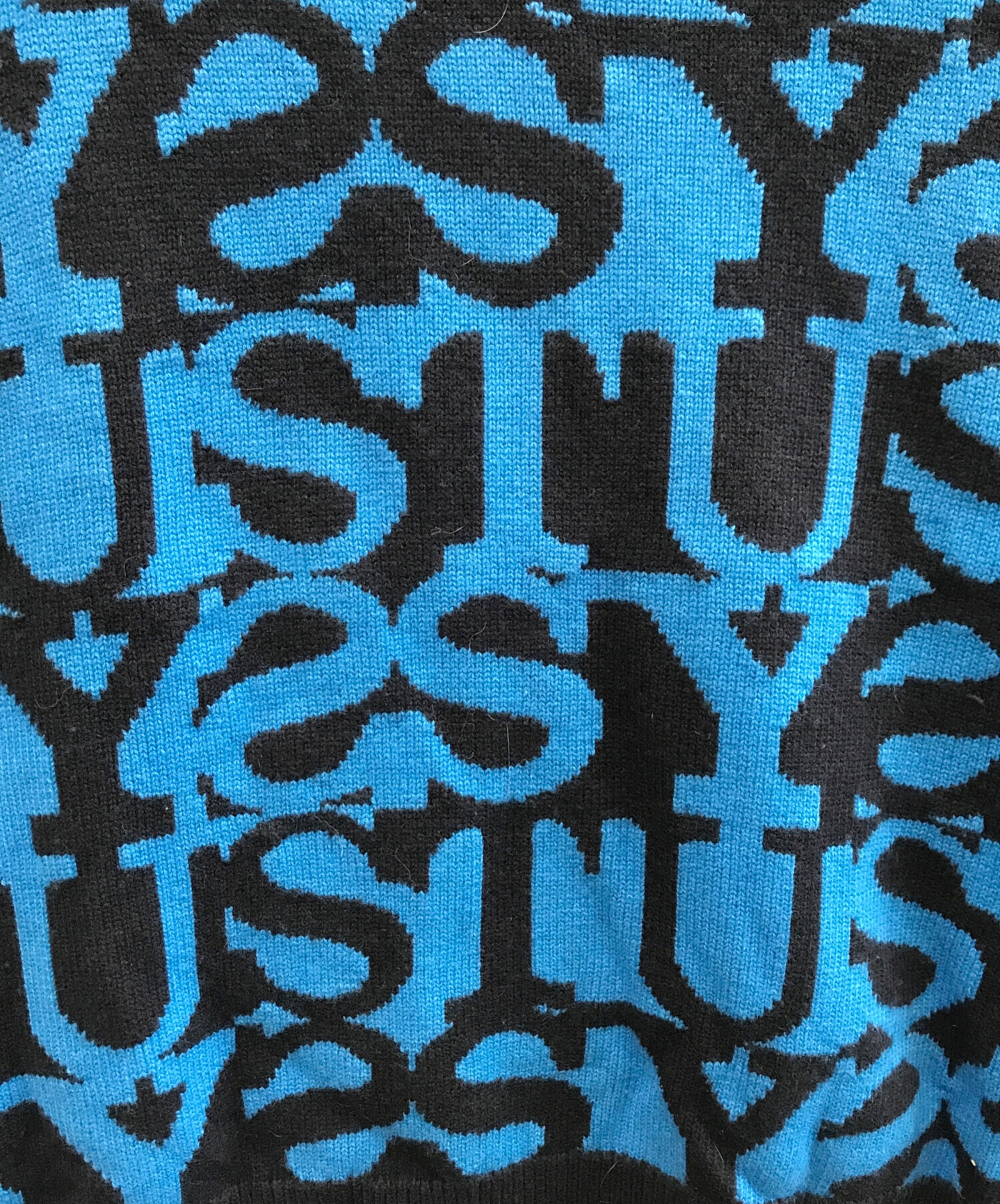 中古・古着通販】stussy (ステューシー) ニットベスト ブルー サイズ:M 