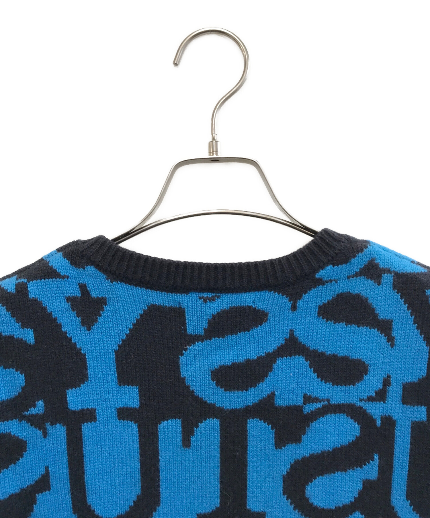 中古・古着通販】stussy (ステューシー) ニットベスト ブルー サイズ:M