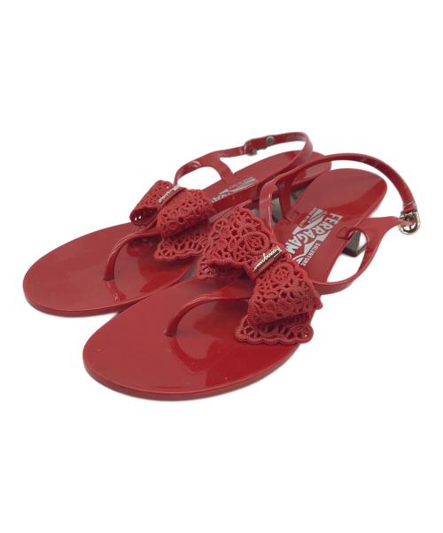 美品✨　サルヴァトーレ フェラガモ　ラバー サンダル　フラット　8 中古・古着通販】Salvatore Ferragamo (サルヴァトーレ フェラガモ