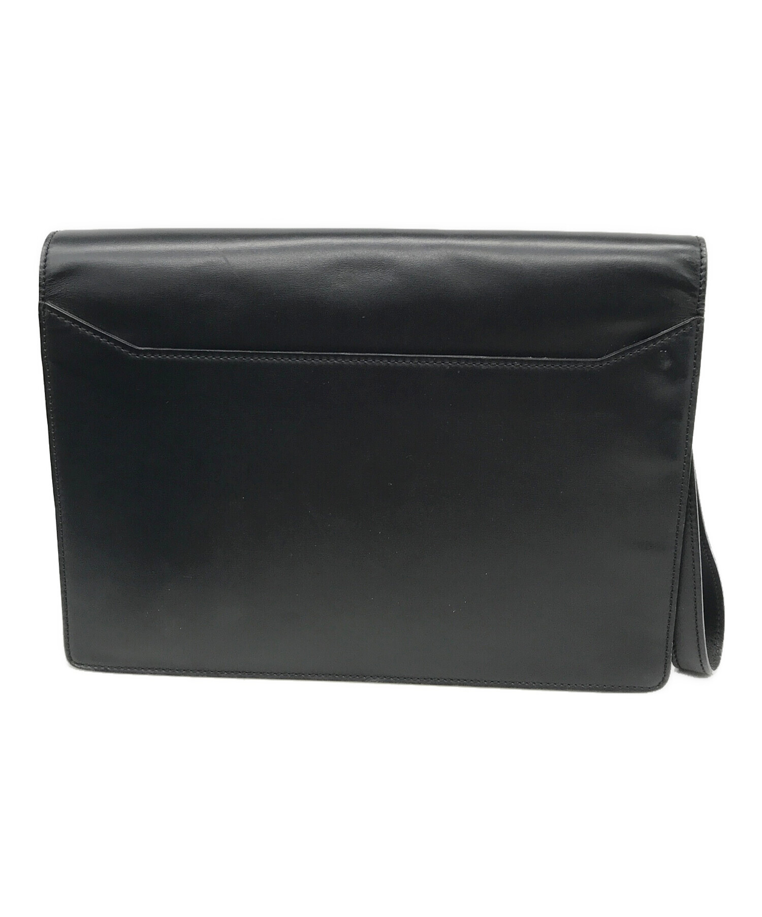 美品　希少　カルティエ　ハンドバッグ　セカンドバッグ　レザー　ブラック　黒 中古・古着通販】Cartier (カルティエ) セカンドバッグ ブラック