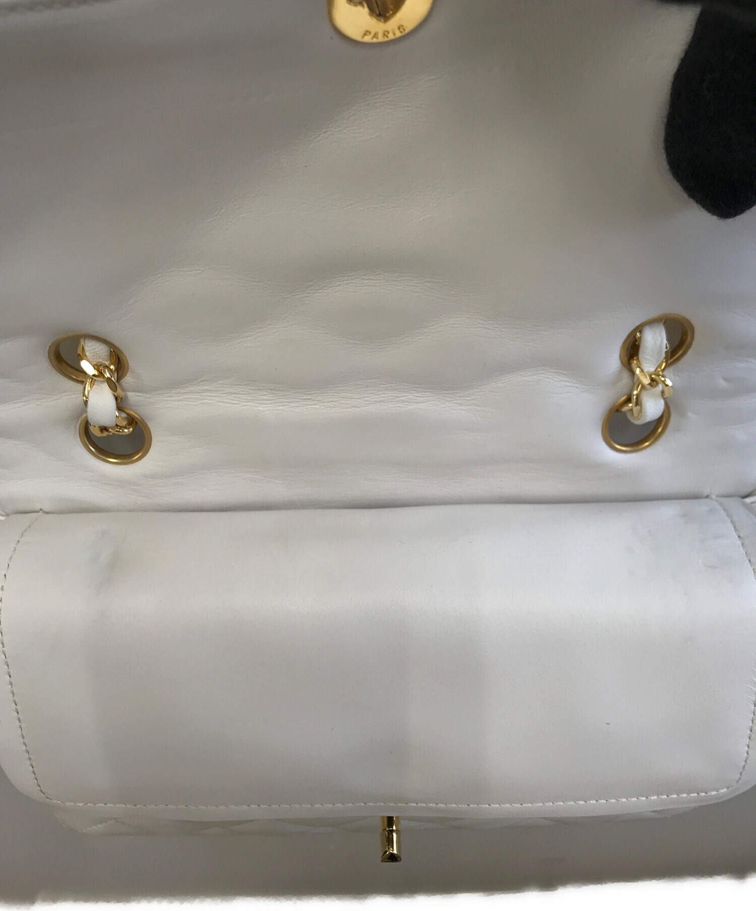 中古・古着通販】CHANEL (シャネル) コンビカラーチェーンショルダー
