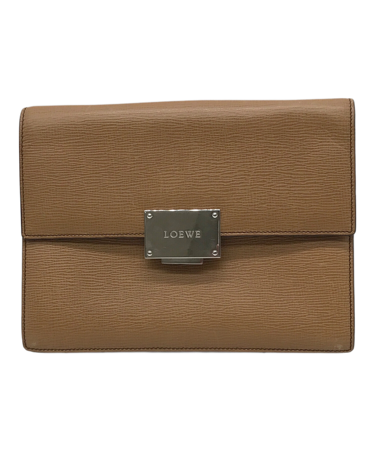 中古・古着通販】LOEWE (ロエベ) セカンドバッグ ブラウン｜ブランド 