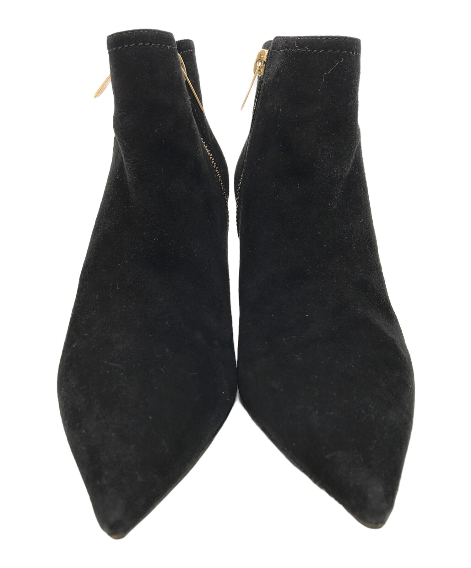 jimmychoo ショートブーツ37 中古・古着通販】JIMMY CHOO (ジミーチュウ) ショートブーツ ブラック