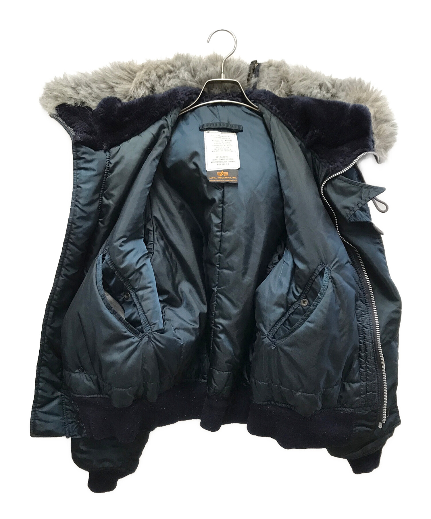 廃盤⭐︎R7000 シルバー SET 105-ALPHA INDUSTRIES N-2Bジャケット M