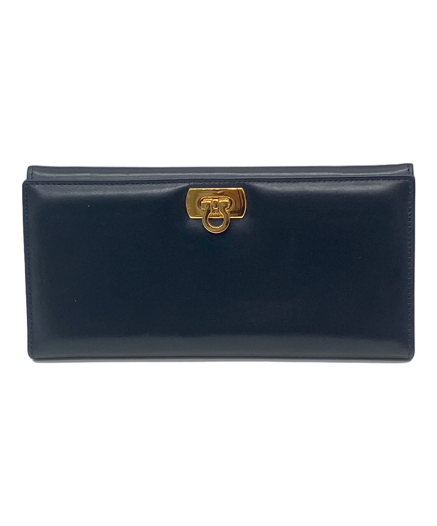 未使用Salvatore Ferragamo レザー長財布　ブラック　黒　箱付き 中古・古着通販】Salvatore Ferragamo (サルヴァトーレ フェラガモ) 長