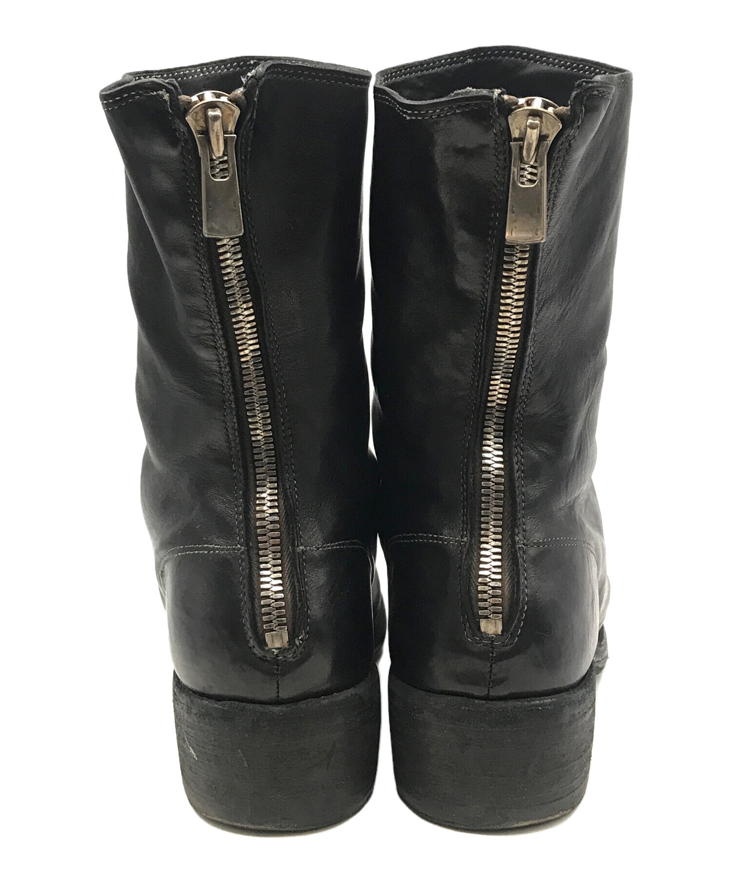 中古・古着通販】GUIDI (グイディ) ブーツ ブラック サイズ:記載なし