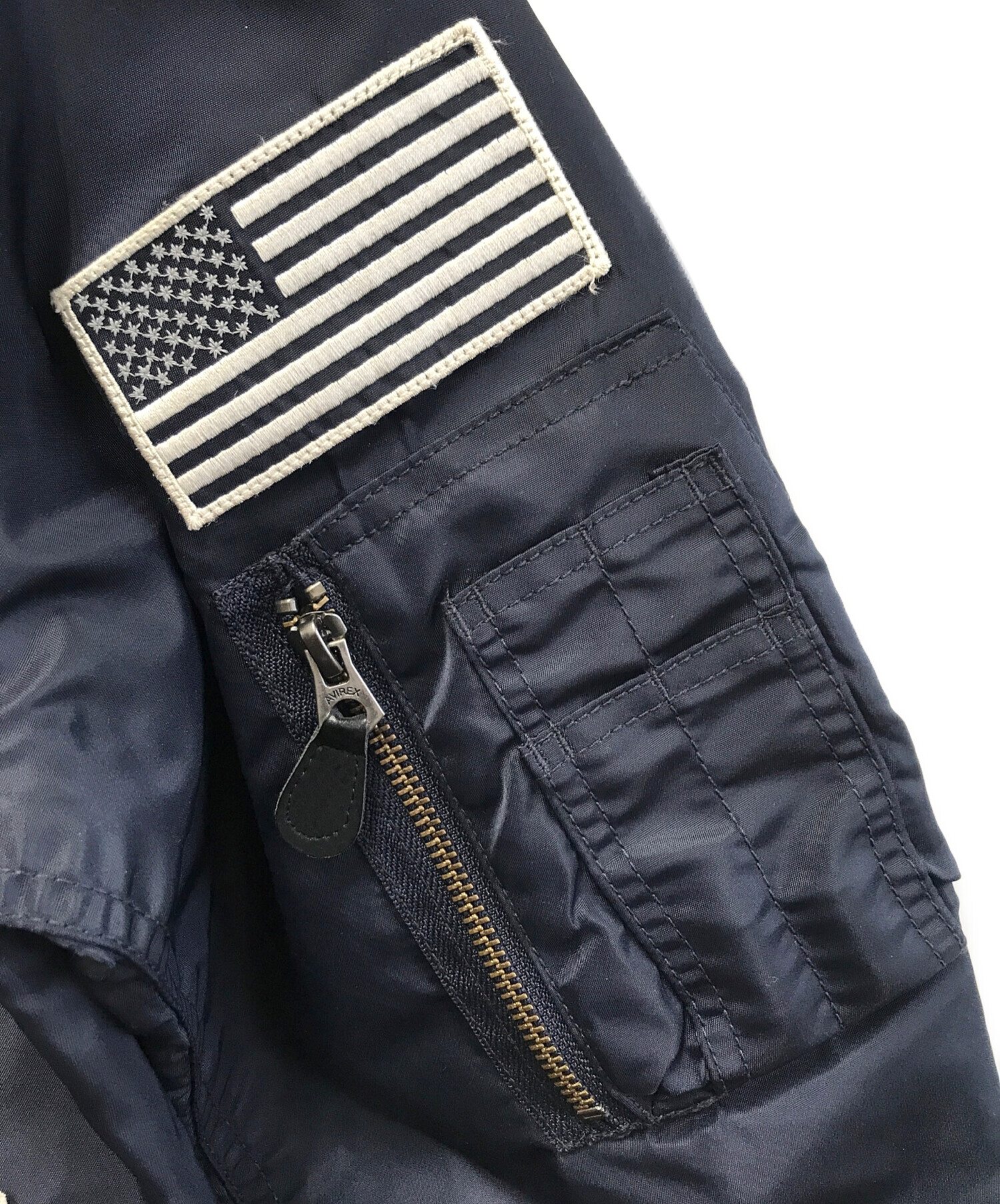 中古・古着通販】AVIREX (アヴィレックス) MA-1ジャケット ネイビー