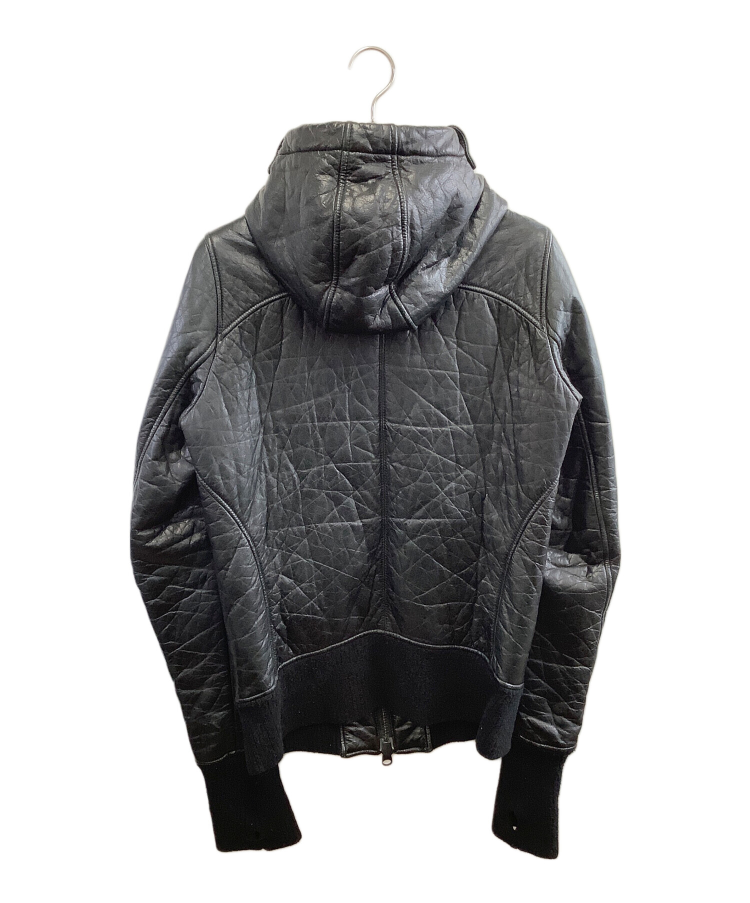 中古・古着通販】L.G.B (ルグランブルー) レザーブルゾン ブラック 