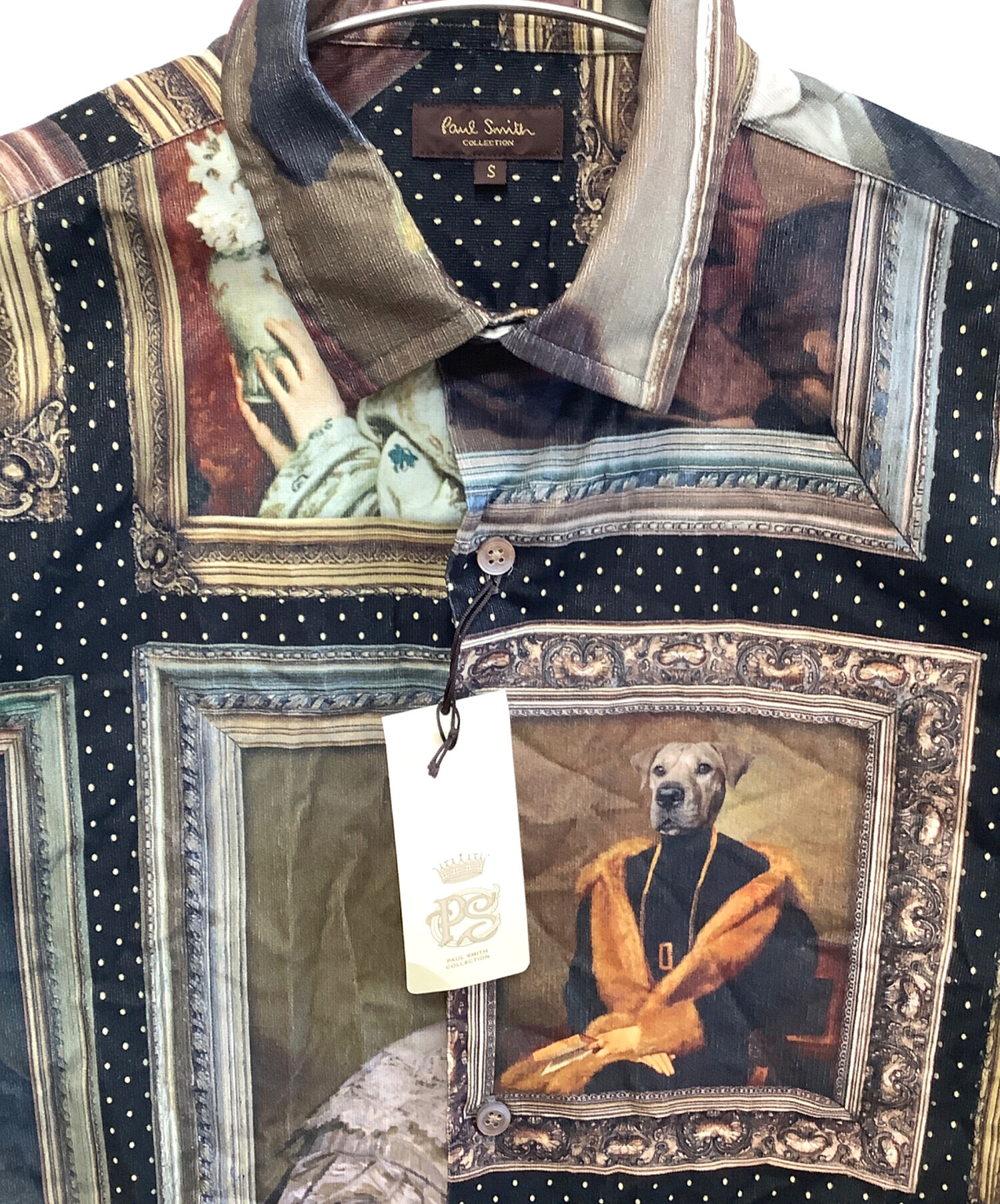 中古・古着通販】Paul Smith (ポールスミス) 柄シャツ ブラウン サイズ