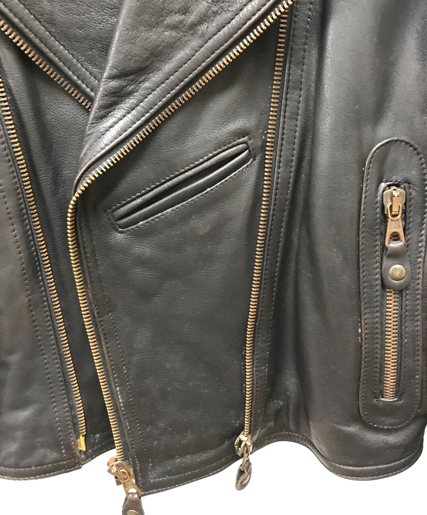 中古・古着通販】KADOYA (カドヤ) ダブルライダースジャケット