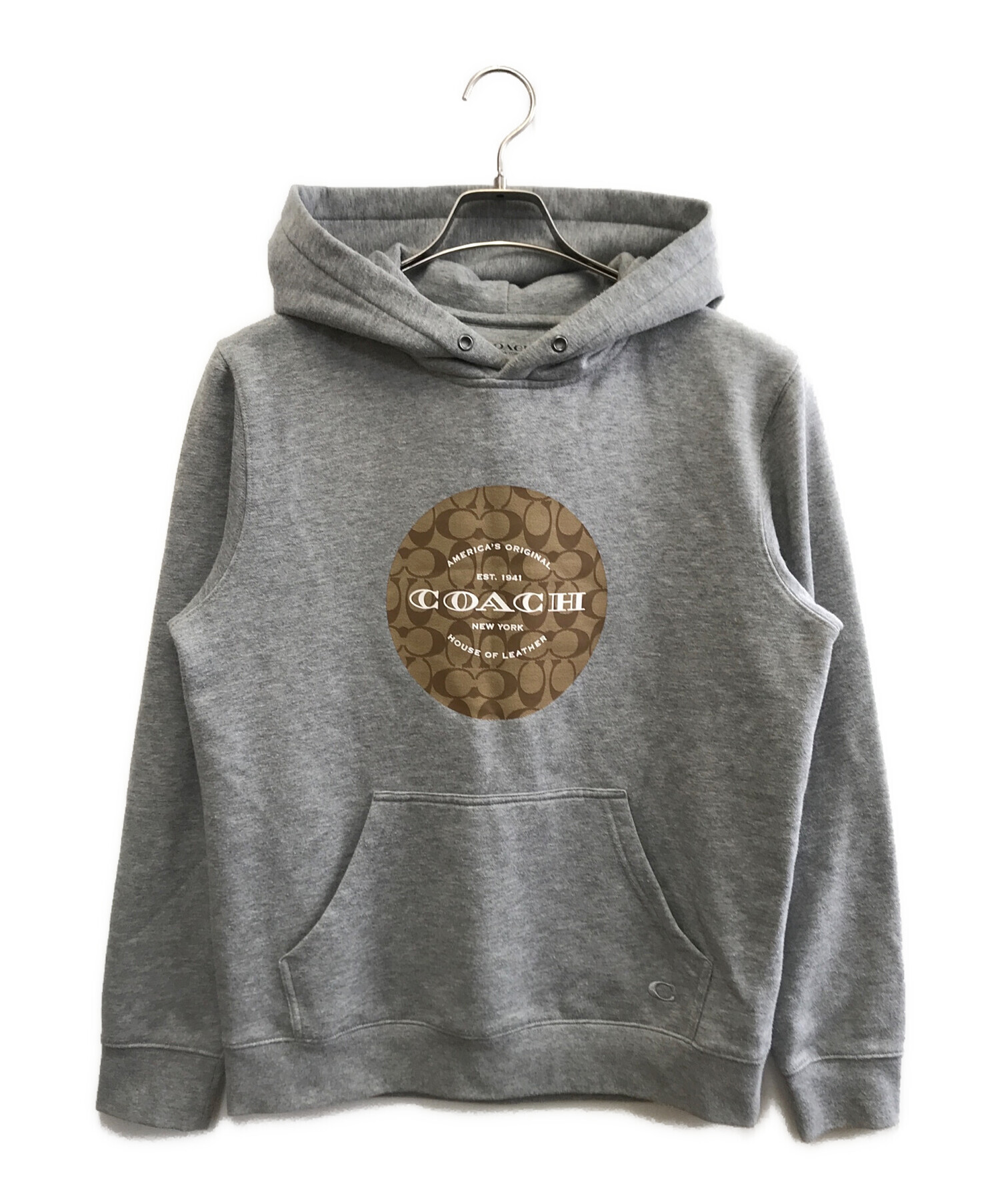 中古・古着通販】COACH (コーチ) パーカー グレー サイズ:S｜ブランド