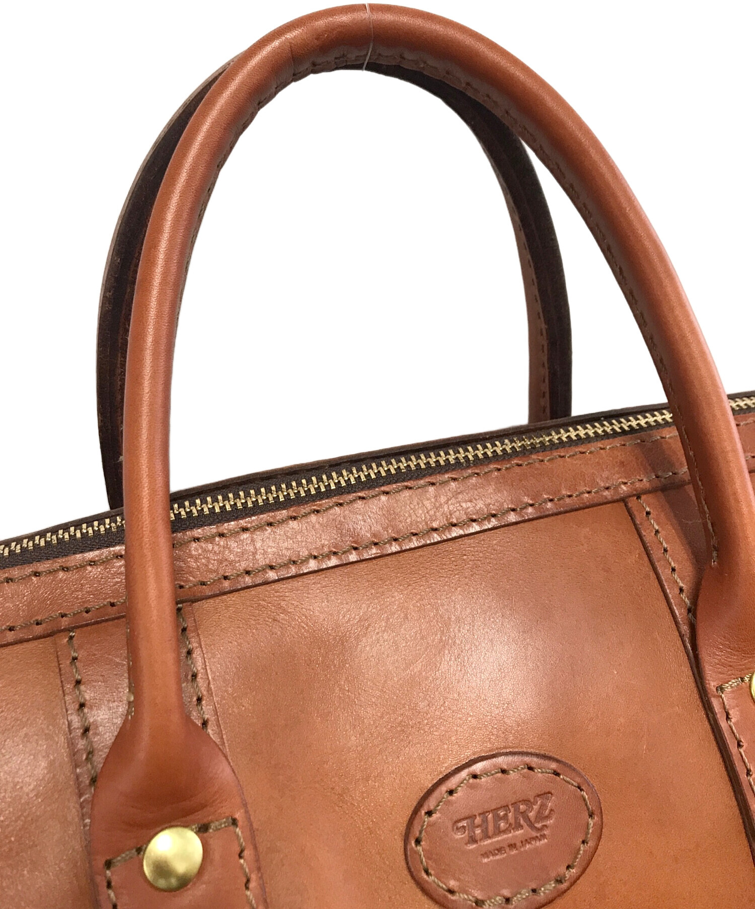 中古・古着通販】Herz (ヘルツ) ボストンバッグ ブラウン｜ブランド