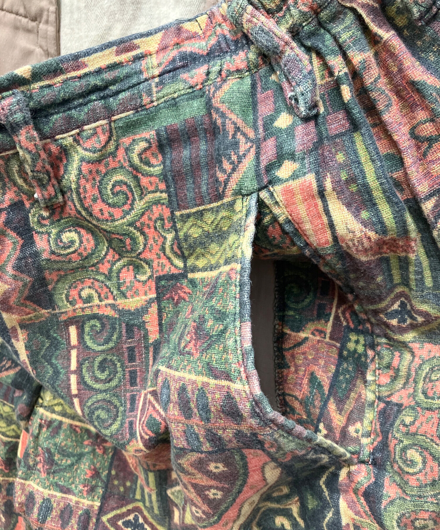 中古・古着通販】YOHJI YAMAMOTO (ヨウジヤマモト) 総柄イージーパンツ