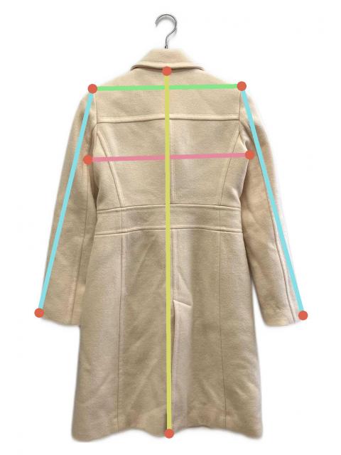 BURBERRYBLUE LABELバーバリーブルーレーベルホワイトウールコート