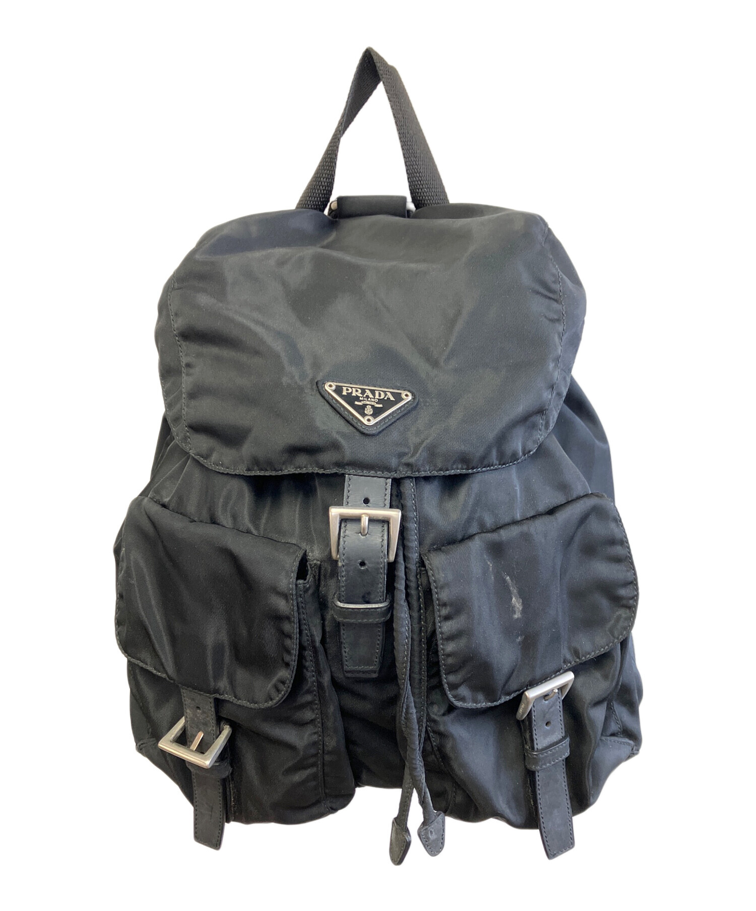 中古・古着通販】PRADA (プラダ) ナイロンリュック ブラック｜ブランド 