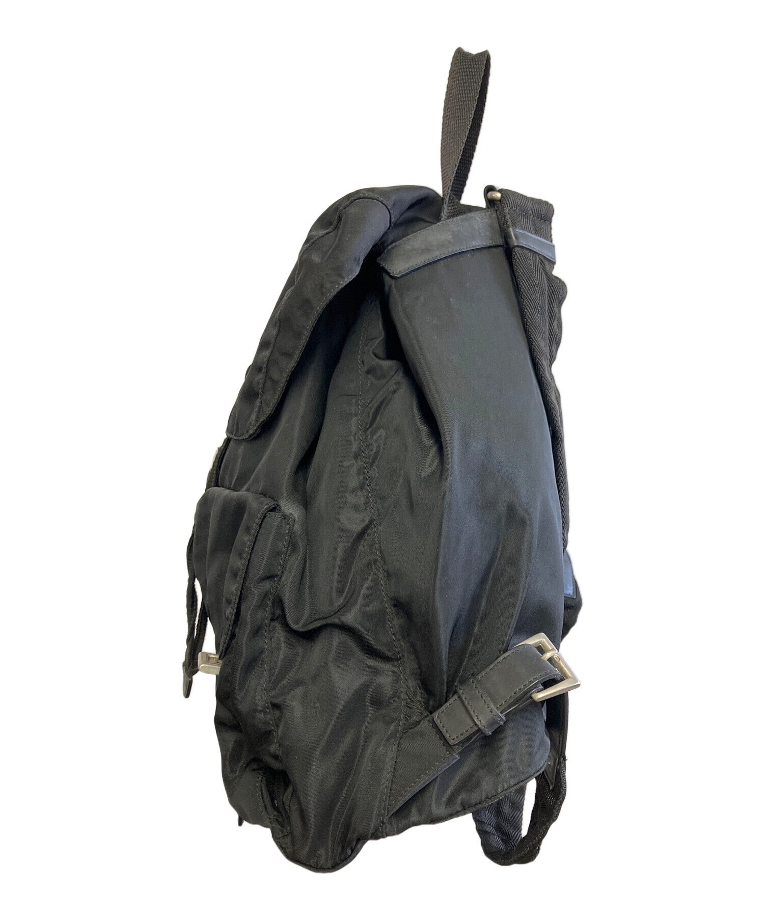 中古・古着通販】PRADA (プラダ) ナイロンリュック ブラック｜ブランド 