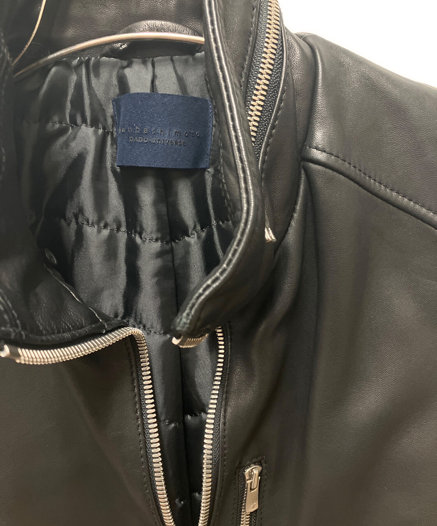 名作！[ ジュンハシモト × ナノユニバース ] 表情のある織り生地を使用したＰコート/ジャケット “定価32.000円”　　Item code. 【 Y5 】 マイクロタックボーダーTシャツ | ナノユニバース(NANO universe