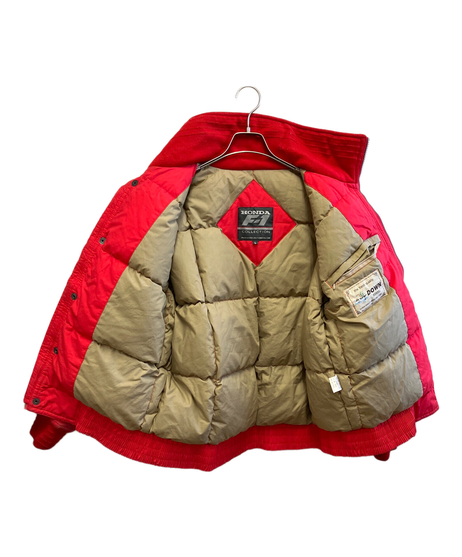 中古・古着通販】HONDA (ホンダ) ダウンジャケット レッド サイズ:L