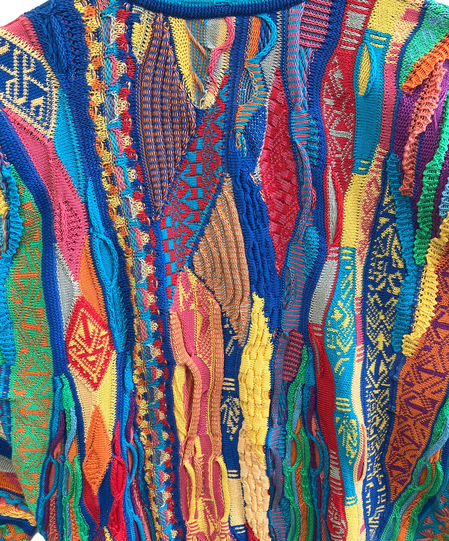 中古・古着通販】Coogi (クージー) 薄手ニット マルチカラー サイズ:SS 