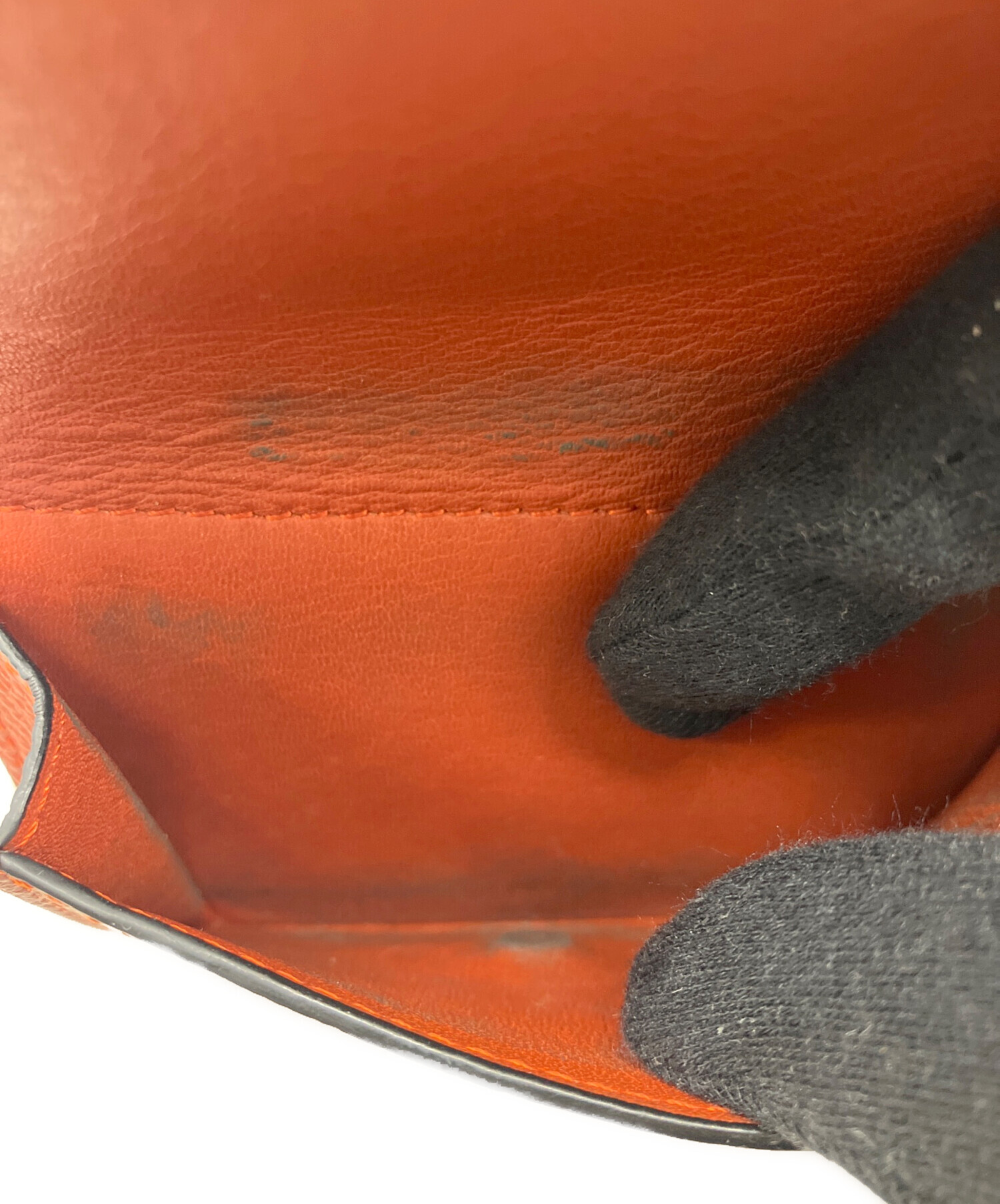 中古・古着通販】LOEWE (ロエベ) 3つ折り財布 オレンジ｜ブランド