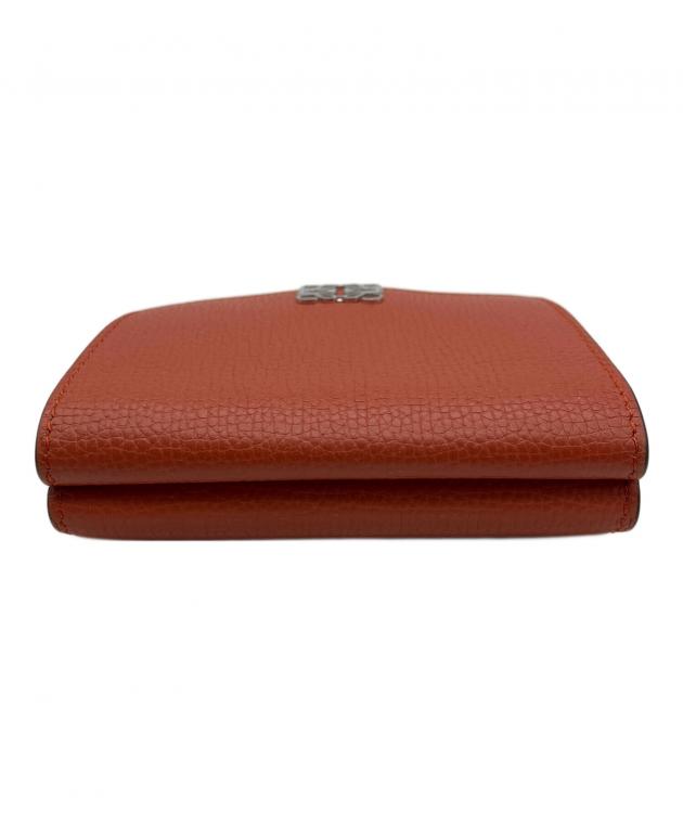 中古・古着通販】LOEWE (ロエベ) 3つ折り財布 オレンジ｜ブランド