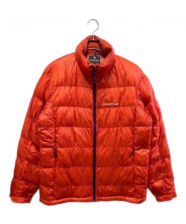 mont-bell ダウンジャケット L オレンジ フード付き mont-bell フード付きダウンジャケット オレンジ