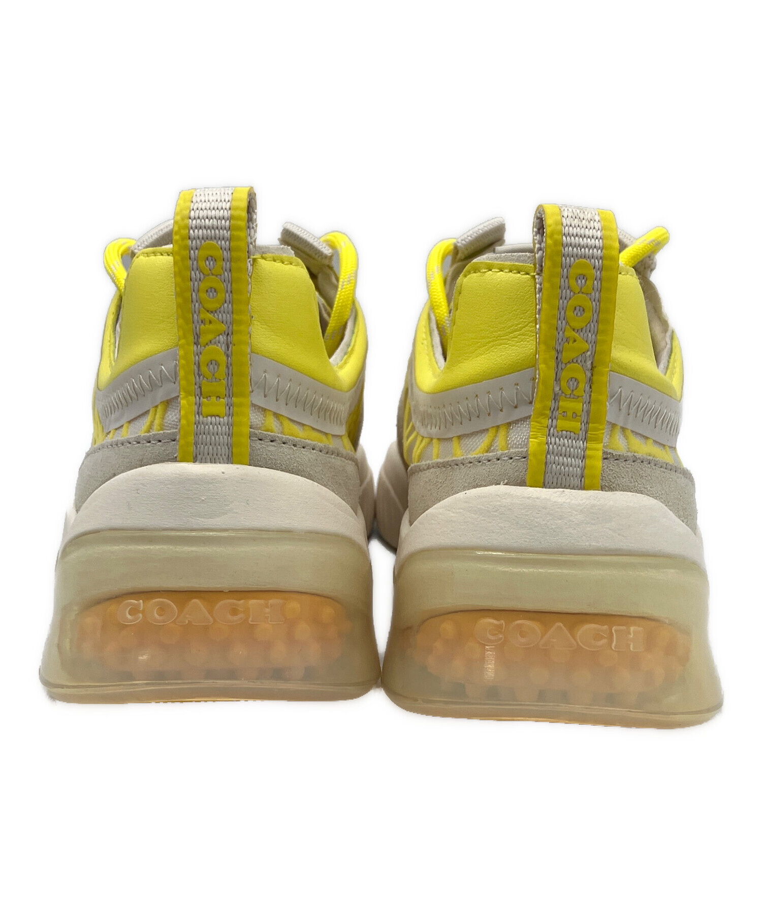COACH イエロー スニーカー 中古・古着通販】COACH (コーチ) スニーカー イエロー サイズ:24